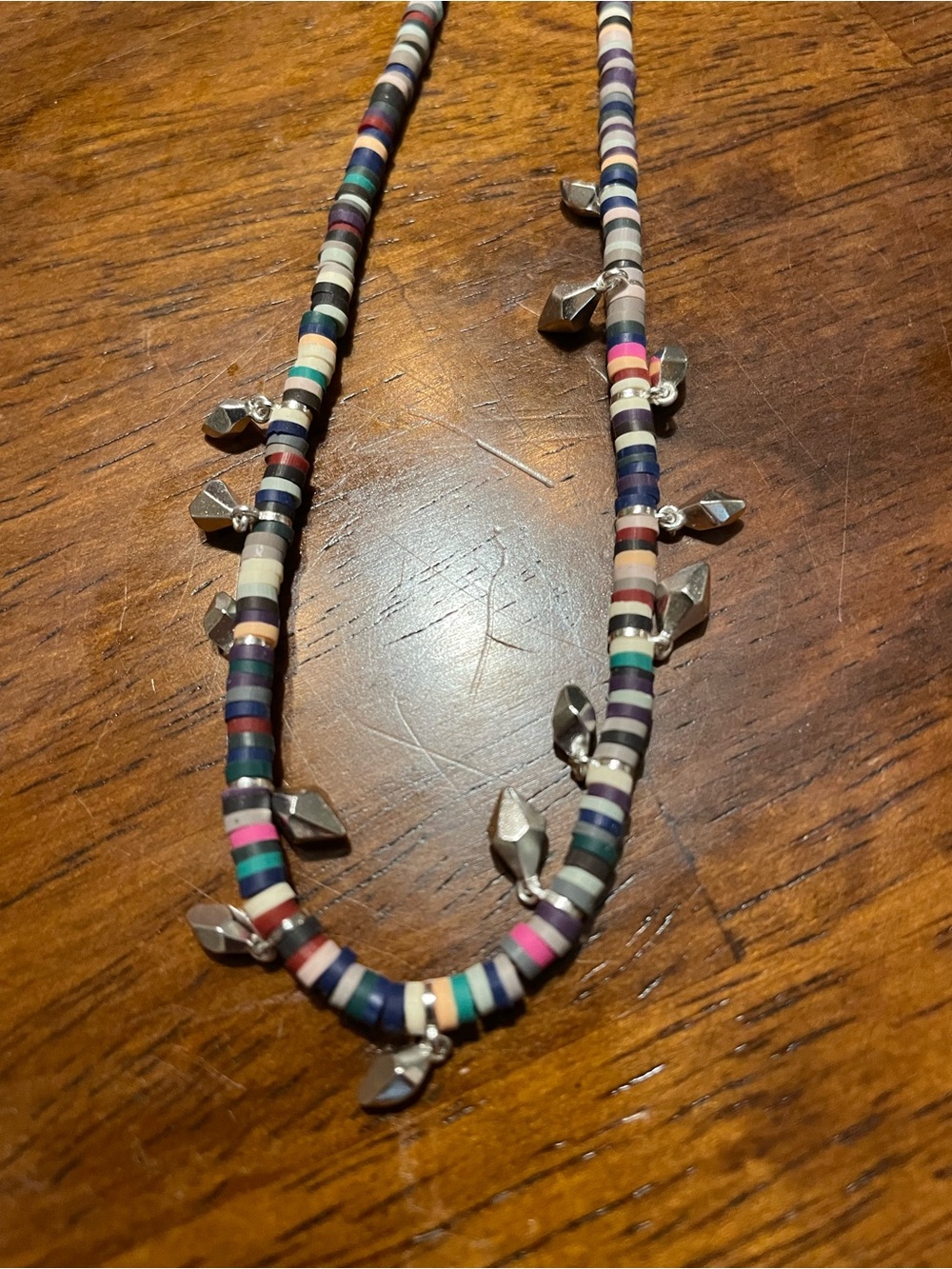 Kendra Scott Multicolor Beaded Necklace with Silver Accents
